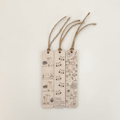 Cats. Books. Coffee. - Bookmark