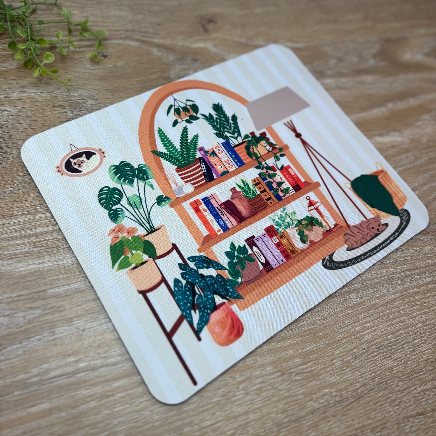 Cozy Bookshelf - Mousepad