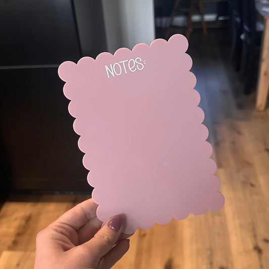 Scalloped Edge Dry Erase Board