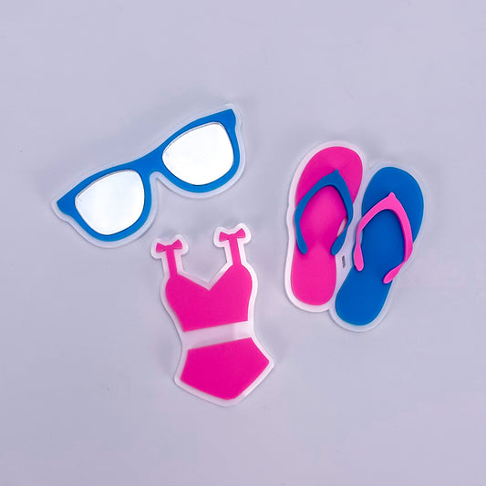 Summer Vibes - Acrylic Magnet Set