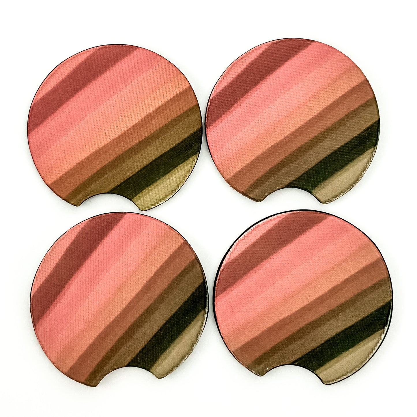 Car Coaster Set  - Sunset Stripes