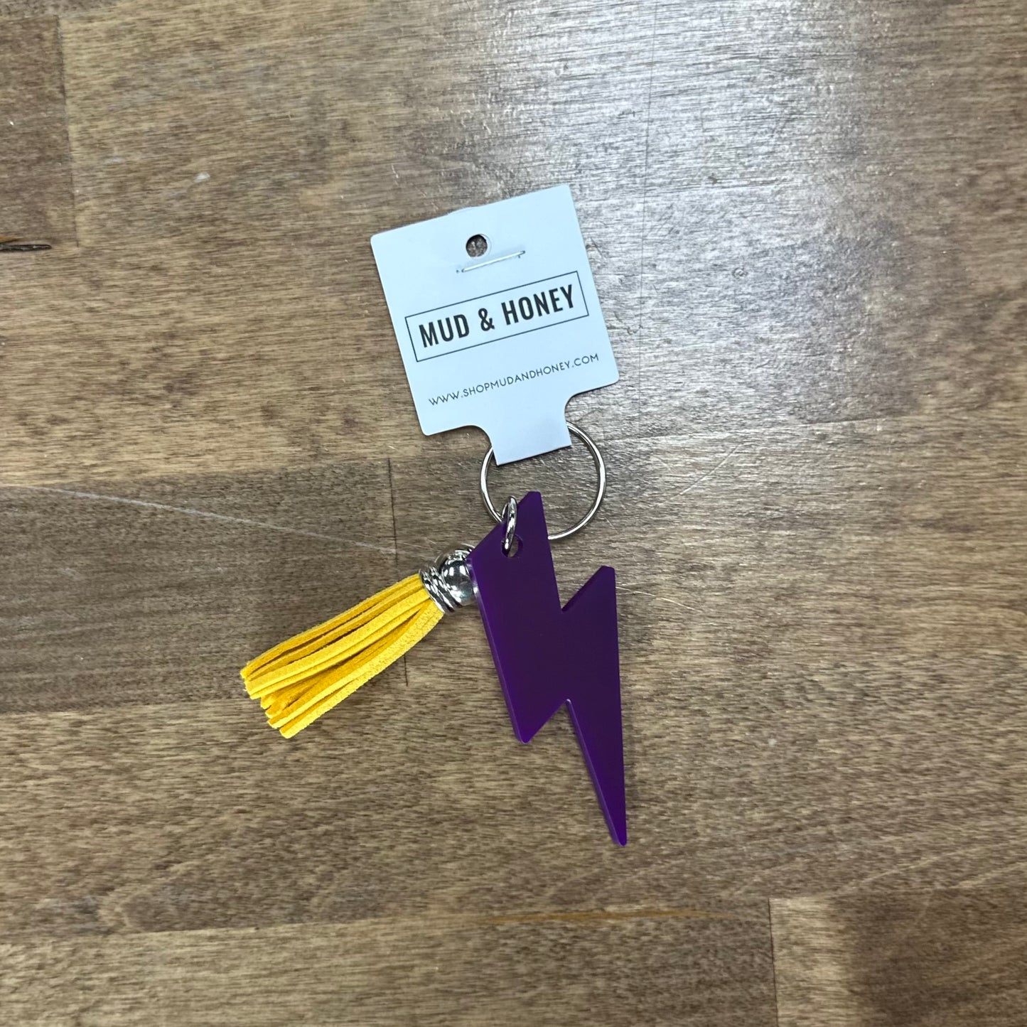 P/Y - Lightening Bolt w/Tassel Keychain
