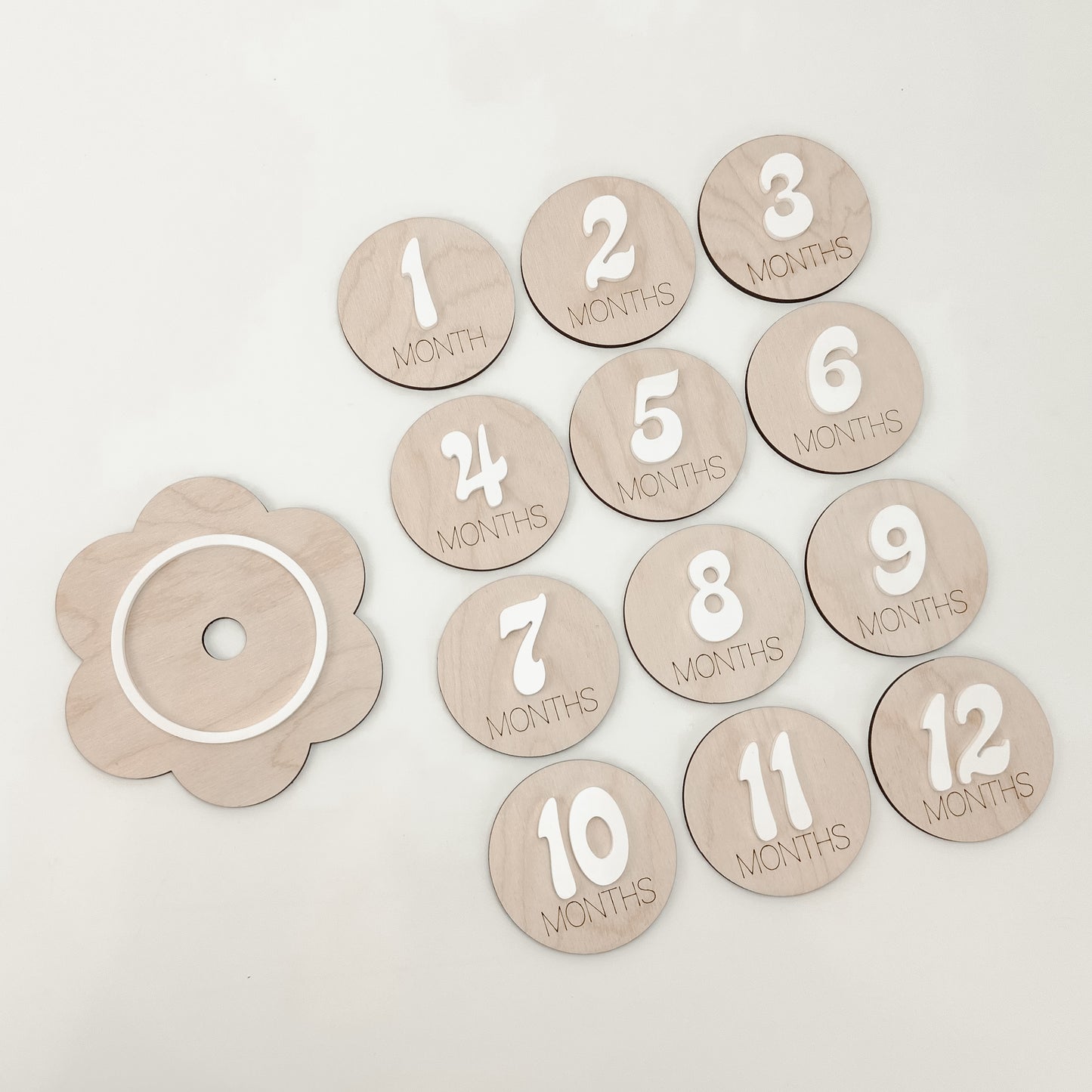 Interchangable Flower Baby Monthly Markers