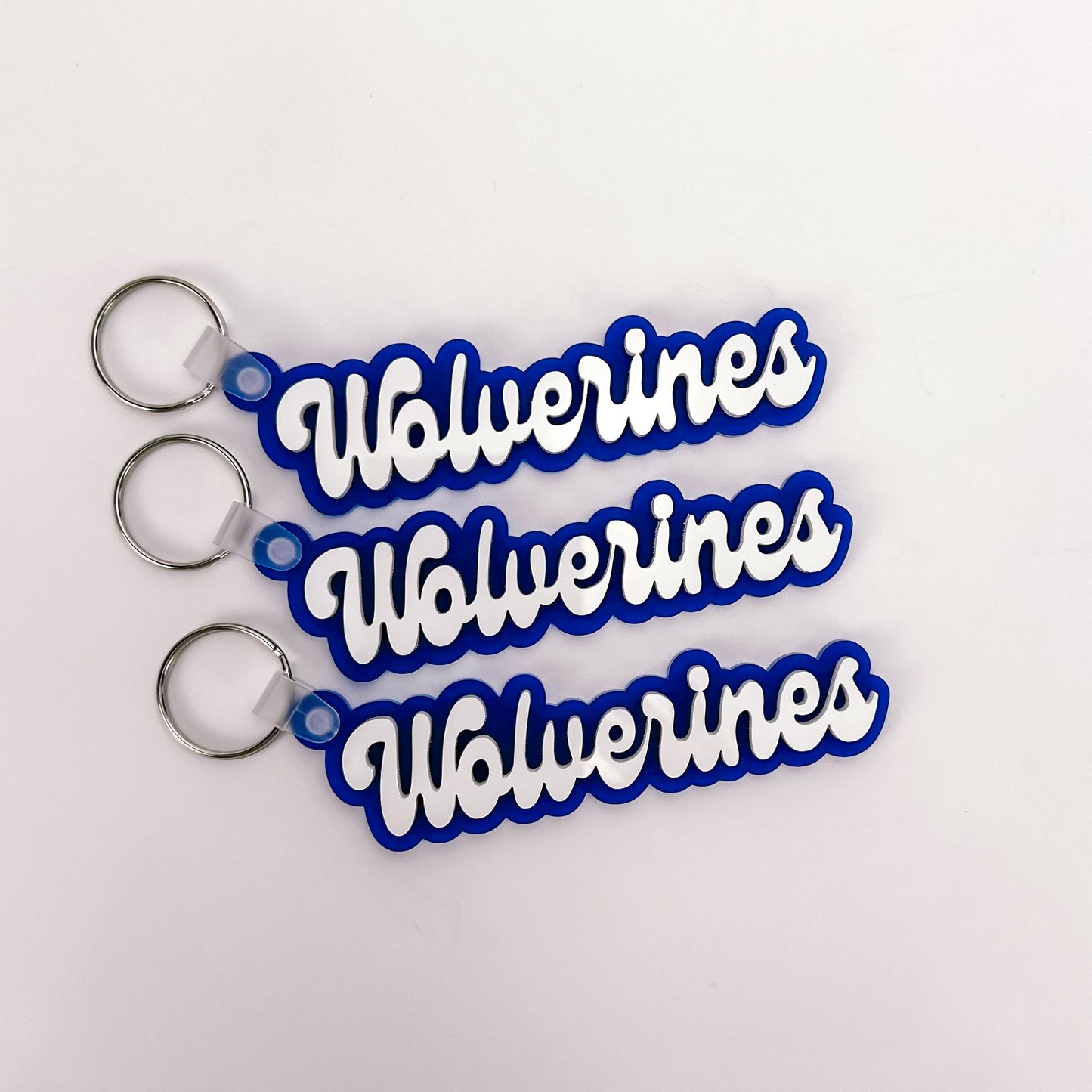 Wolverines - School Spirit Acrylic Keychain