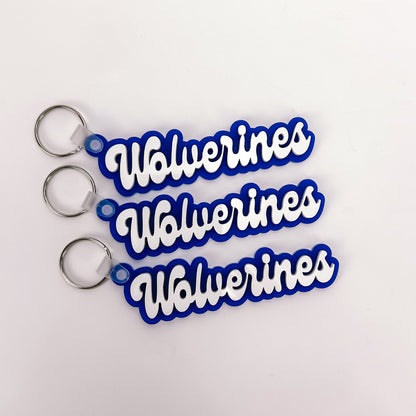 Wolverines - School Spirit Acrylic Keychain