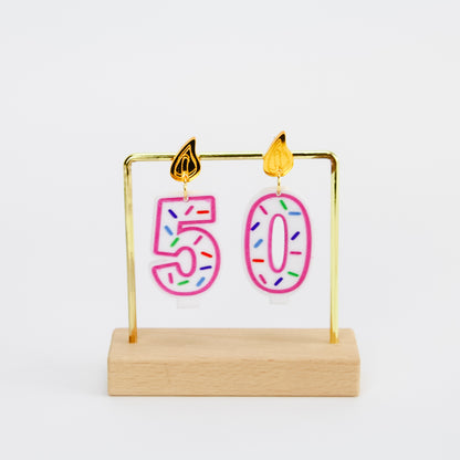 Birthday Candle Earrings