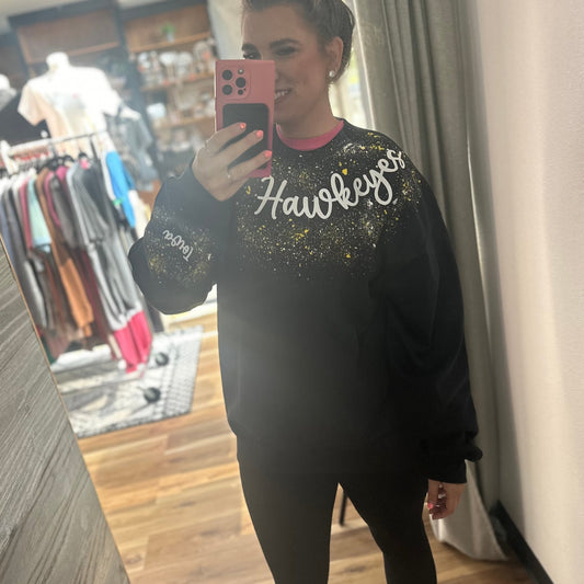 Hawkeyes Confetti Sweatshirt NEW STYLE