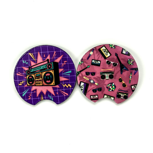 Car Coaster Set  - 80s Vibes