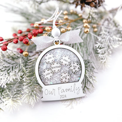 Snowglobe Family Ornament