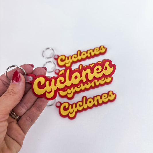 Cyclones - School Spirit Acrylic Keychain