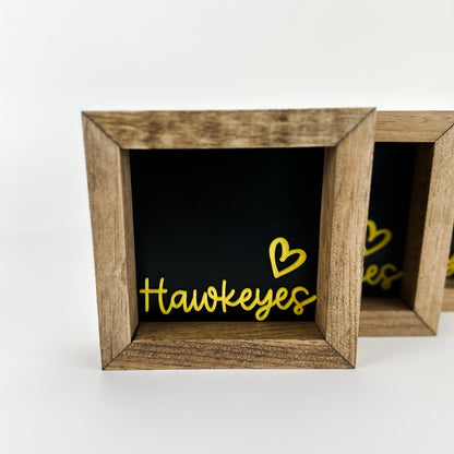 Hawkeyes - 6" SS Square Sign