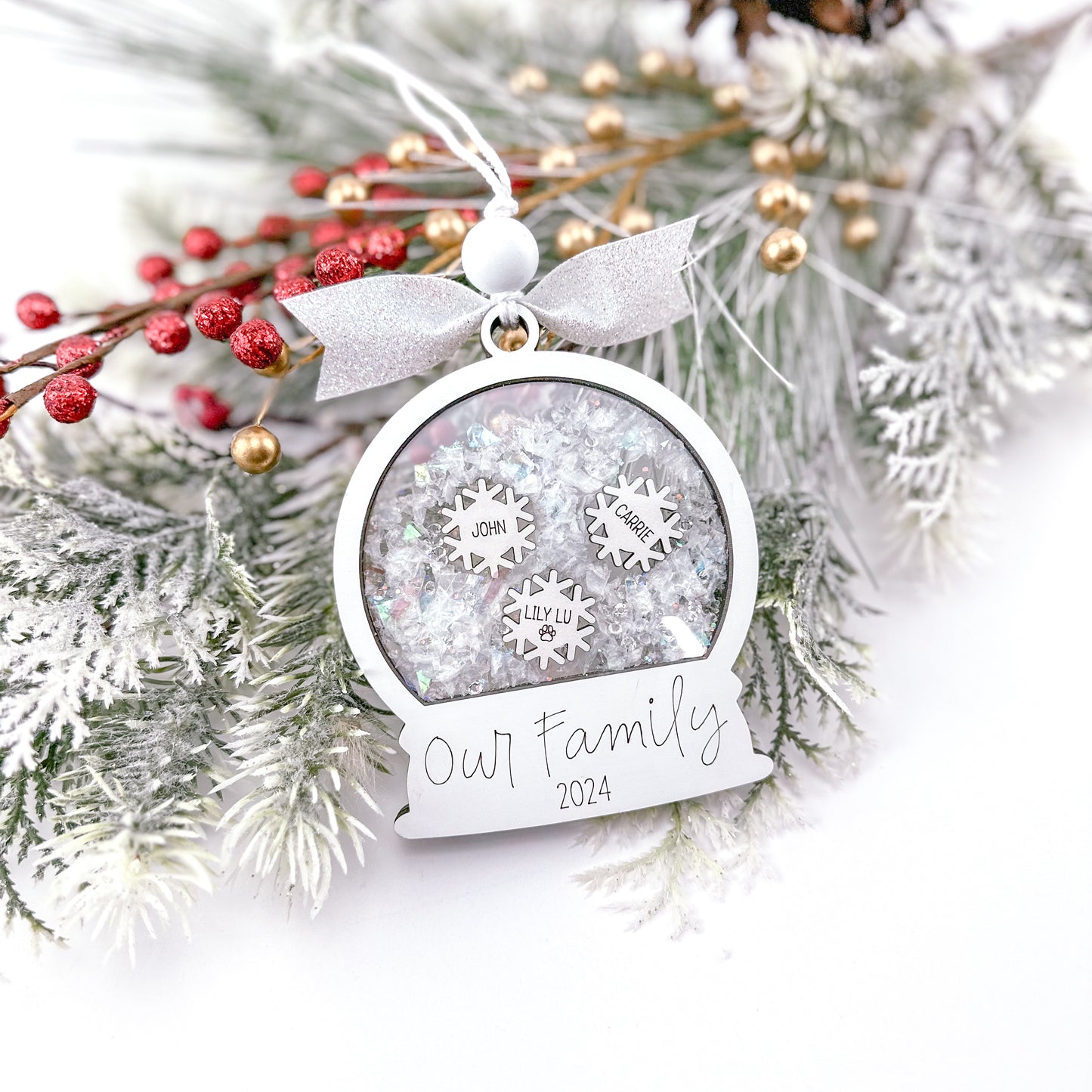 Snowglobe Family Ornament