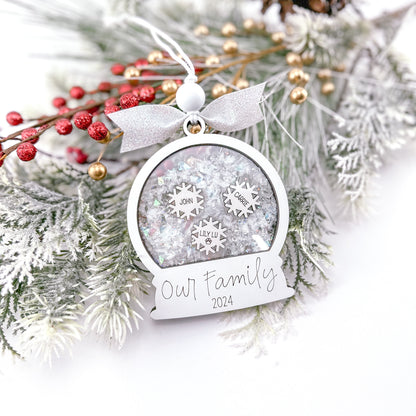 Snowglobe Family Ornament