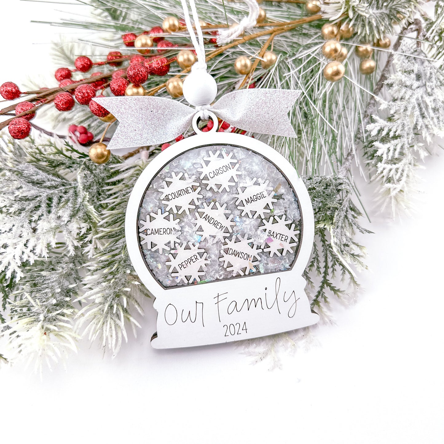 Snowglobe Family Ornament