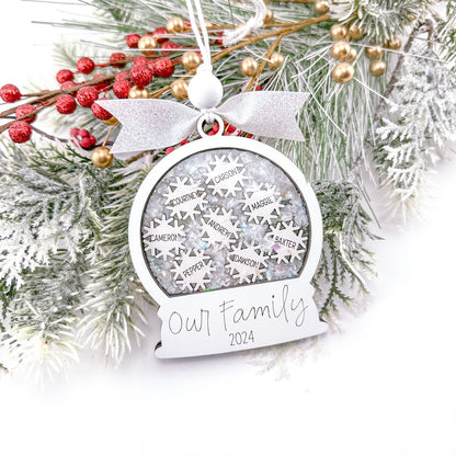 Snowglobe Family Ornament