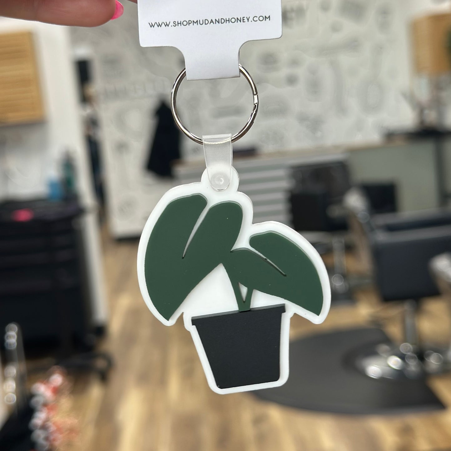 Philodendren Acrylic Keychain