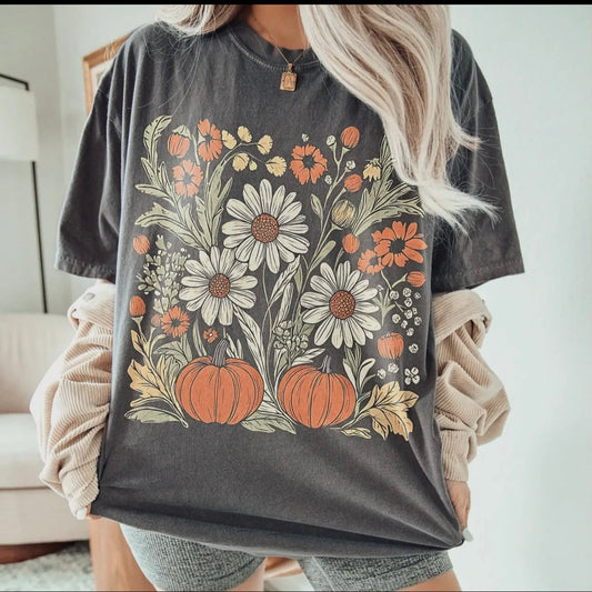 Boho Fall Floral Tee