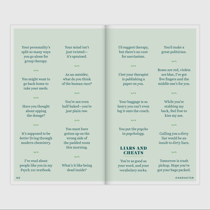 Insults & Comebacks - Book