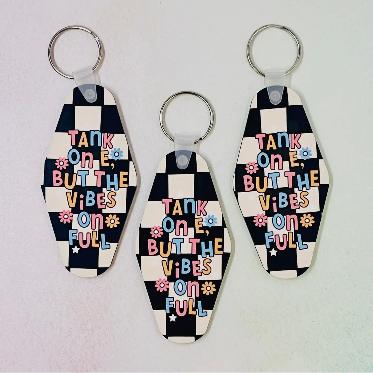 Tank on E - Motel Keychain