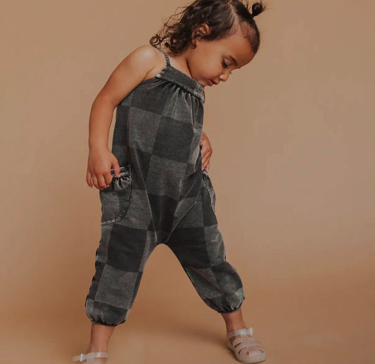 Checkered romper