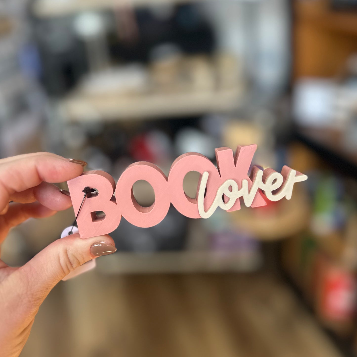 Book Lover T/B - Shelf Sign