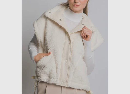 White Sherpa Vest