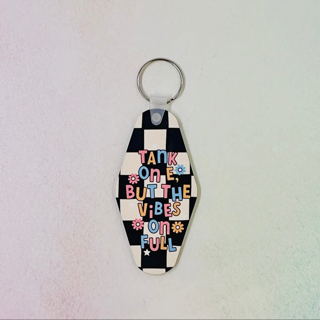 Tank on E - Motel Keychain