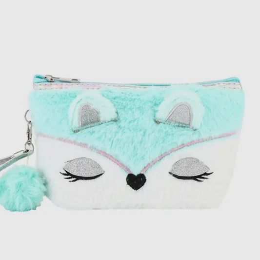 Cosmetic Bag - Kitty (Mint)