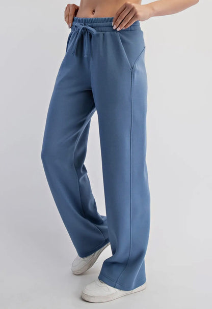 Blue Straight Pant