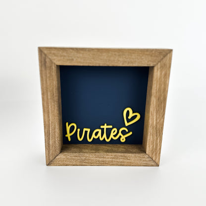 Pirates - 6" SS Square Sign