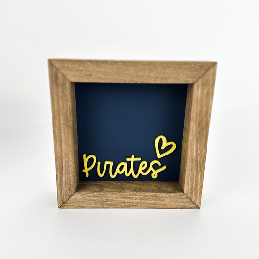 Pirates - 6" SS Square Sign
