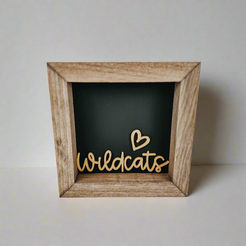Wildcats - 6" SS Square Sign