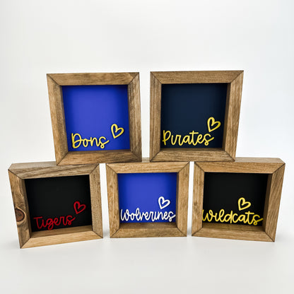 Wildcats - 6" SS Square Sign