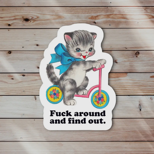 FAFO Cat - Sticker