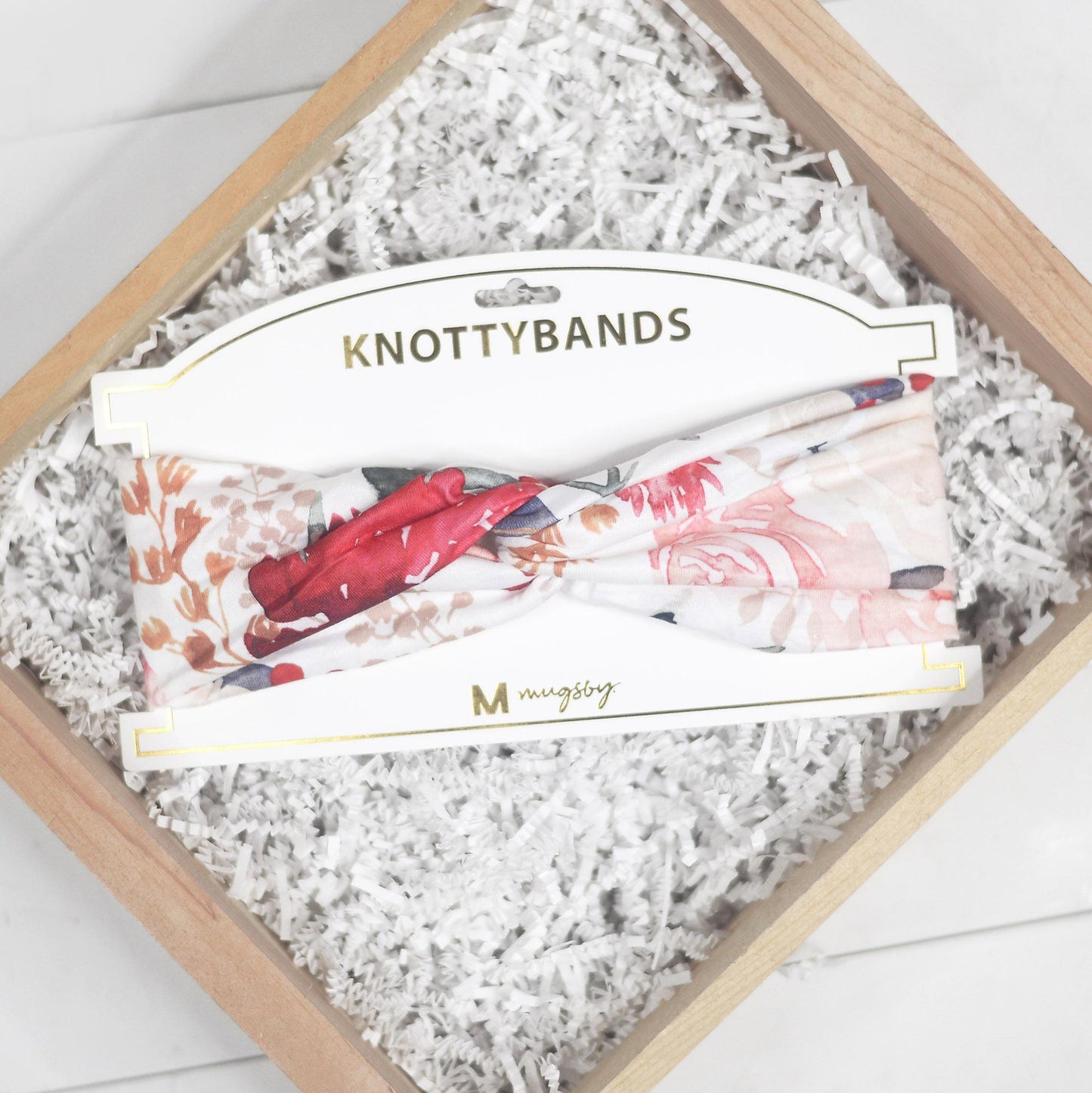 Red/Cream Floral - Headband