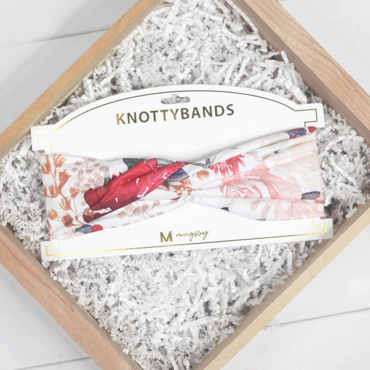 Red/Cream Floral - Headband