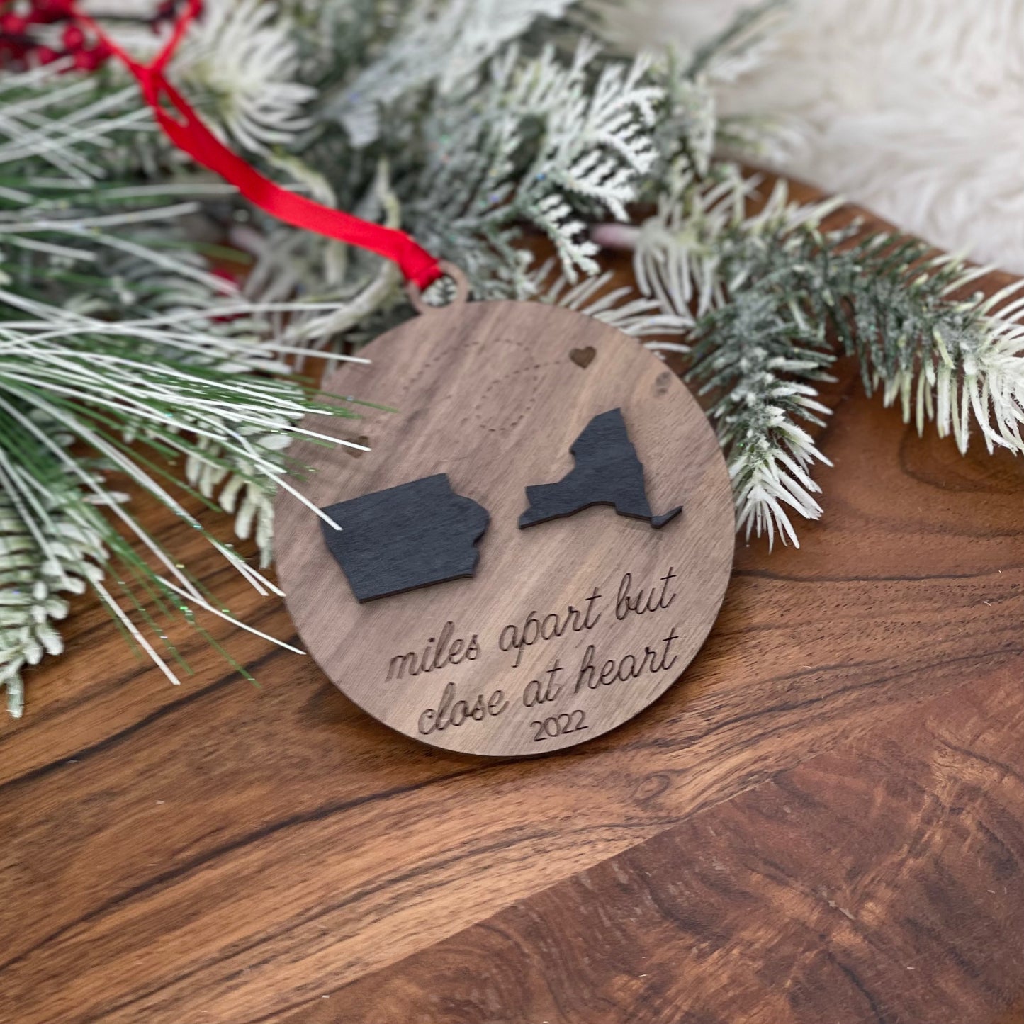 Miles Apart Ornament