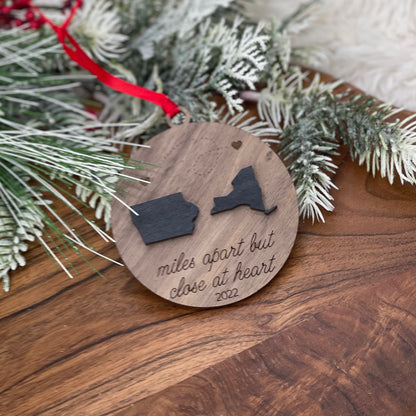 Miles Apart Ornament