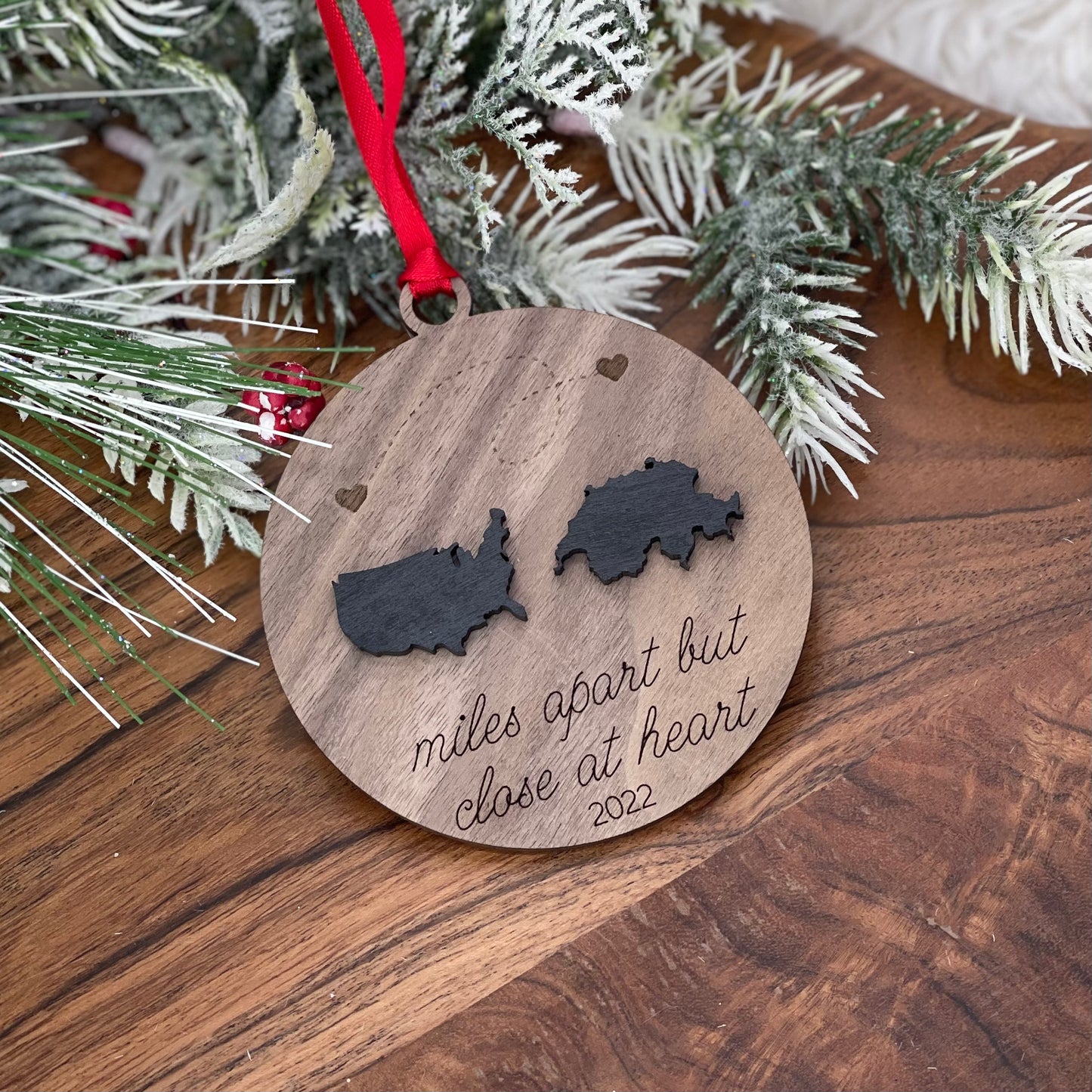 Miles Apart Ornament