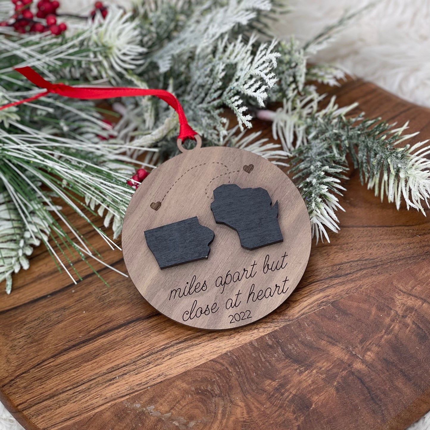 Miles Apart Ornament