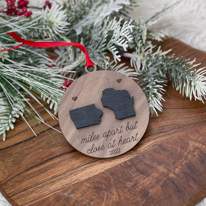 Miles Apart Ornament