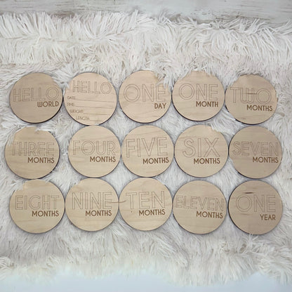 Baby Monthly Markers - Modern