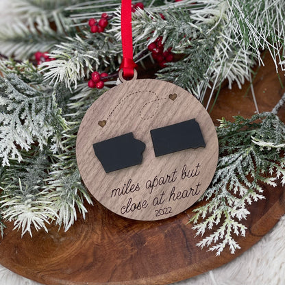 Miles Apart Ornament